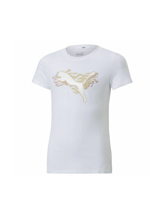 Puma Alpha Παιδικό T-shirt Λευκό