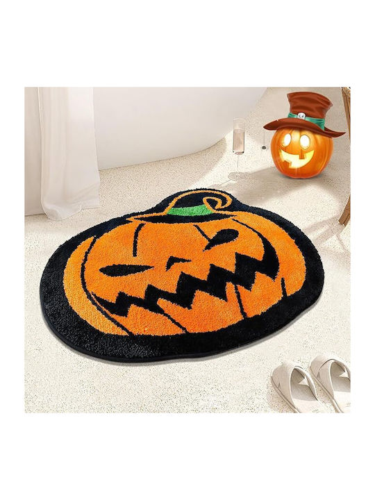 Bath Mat Oval Orange 80x63cm