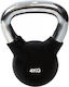 MDS Kettlebell от Гума 4кг Черен