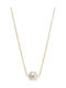 Senza Necklace from Gold Plated Silver with Pearls