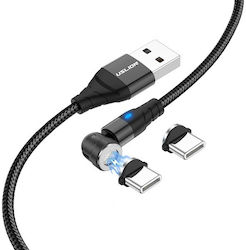 Cablu USB La Type-C 2m 540°