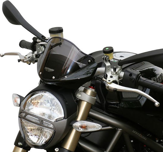 Mra Originally-shaped Windshield "o" Ducati Monster 696 / 796 / 1100 - Smoke Grey 4025066124558.smoke Grey