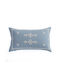 Nef-Nef Homeware Μαξιλάρι Καναπέ Figerald Blue 33x55εκ.