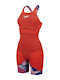 Speedo Fastskin Lzr Ignite Kneeskin Γυναικείο Αγωνιστικό Ολόσωμο Μαγιό Κολύμβησης Κόκκινο