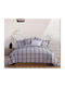 Nef-Nef Homeware Caldor Κουβερλί Υπέρδιπλο Βαμβακοσατέν Grey 240x230cm