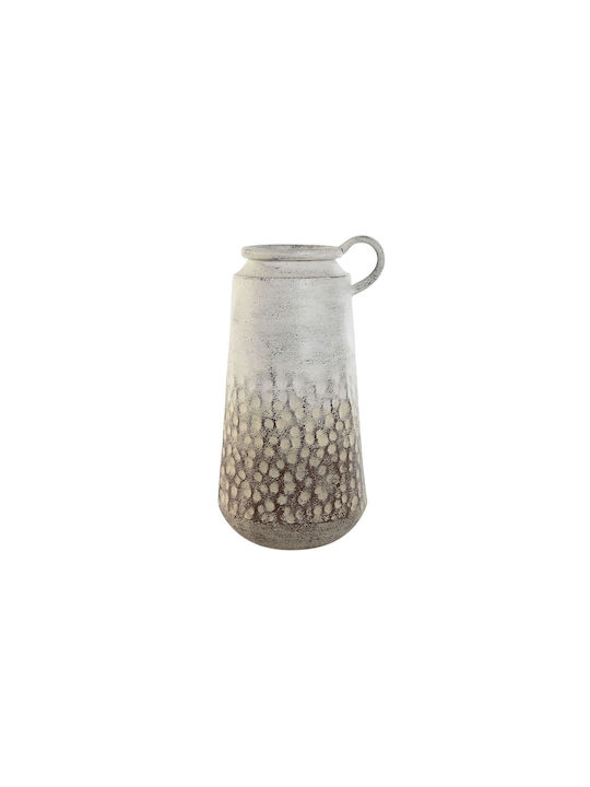 Vase Home Esprit White Metal Colonial 23 X 20 X 40 Cm