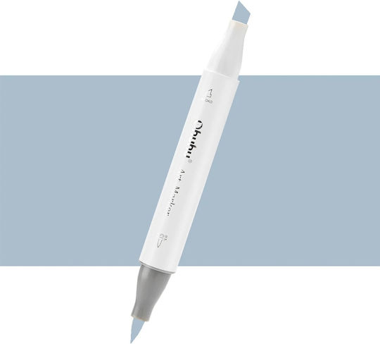 Ohuhu Honolulu Brush & Chisel Cool Grey BG070 Маркер за рисуване 6мм