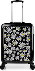 Skpat Children's Cabin Travel Suitcase Black with 4 Wheels Height 55cm