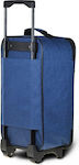 Colorlife 18696 Cabin Travel Bag Blue with 4 Wheels Height 53cm