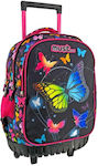 Must Butterflies Σχολική Τσάντα Τρόλεϊ Δημοτικού Πολύχρωμη 30lt