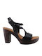 Leder Sandalen Schwarz