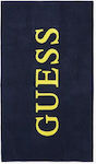 Guess Strandtuch Baumwolle Blau