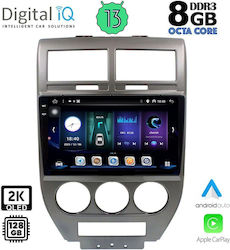 Digital IQ Car-Audiosystem für Jeep Kompass / Patriot 2007-2016 (Bluetooth/USB/AUX/WiFi/GPS/Apple-Carplay/Android-Auto) mit Touchscreen 10"