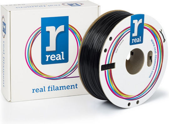 Real Filament PETG 3D Printer Filament 1.75mm Black 1kg 1pc Spool
