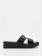 Alta Moda Women's Flat Sandals Flatforms in Black Color