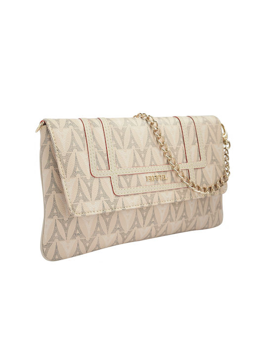 La tour Eiffel Damen Umschlagtasche Beige