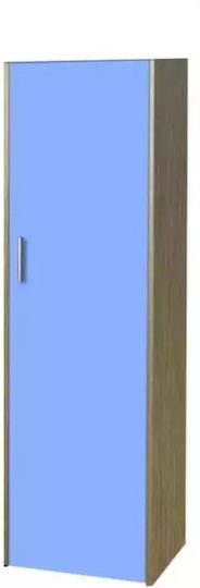 One Door Wardrobe Blue 48x50x180cm