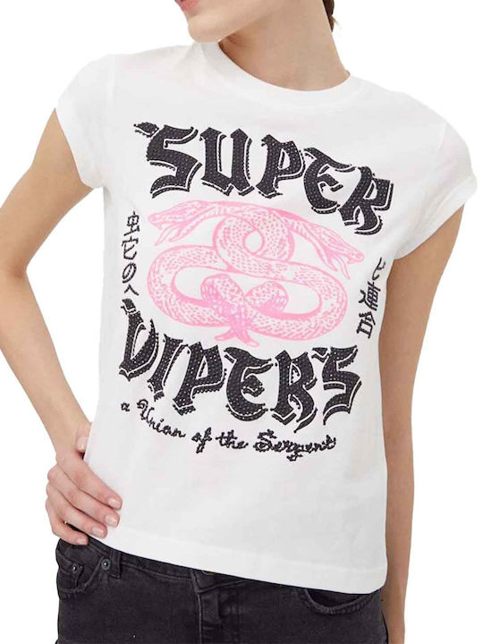 Superdry Damen T-Shirt Beige