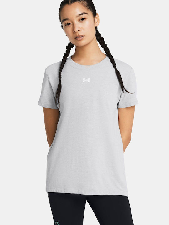 Under Armour Core Ss Damen Sportlich T-Shirt Gray