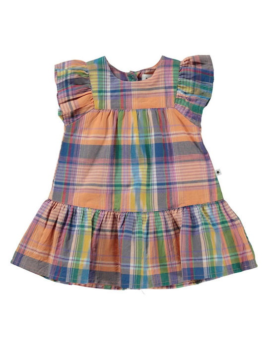 Molo Kids Dress Checked Multicolour