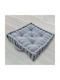 Melinen Μαξιλάρα Δαπέδου από 100% Βαμβάκι Light Grey 45x45εκ.