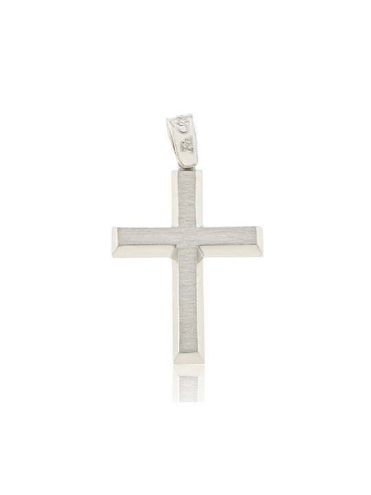 Fa Cad'oro White Gold Cross 14K