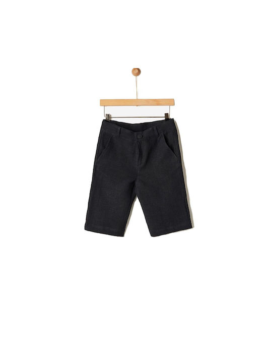 Yellow sleepy star Kids Shorts/Bermuda Fabric Black