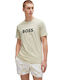 Hugo Boss T-shirt Bărbătesc cu Mânecă Scurtă Light Beige