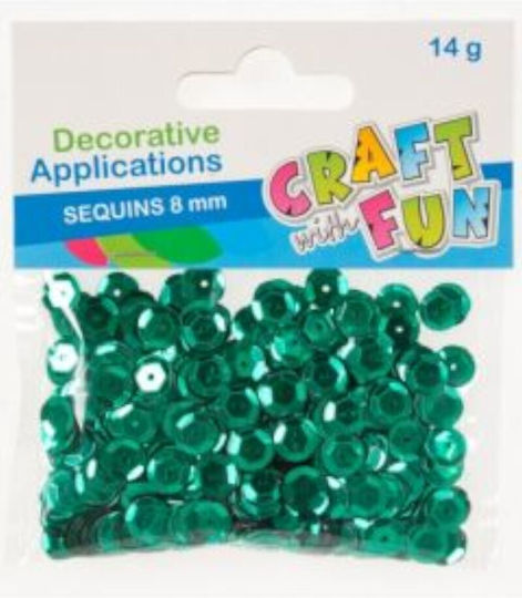 Craft with Fun Mărgea Artizanală Verde 8mm 14gr