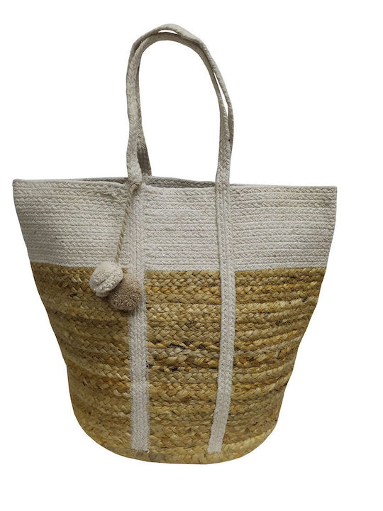 Le Blanc Stoff Strandtasche Beige Le Blanc Stoff Strandtasche Beige