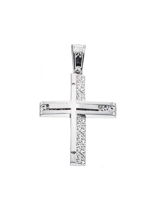 White Gold Cross St376 14 Carat