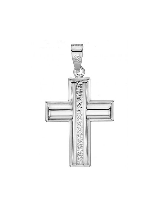 White Gold Cross St185 14 Carat