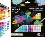Kidea Acrylic Paint Set in Multicolour color 6ml 24pcs