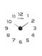 3D Silent Wall Clock Mirror Black
