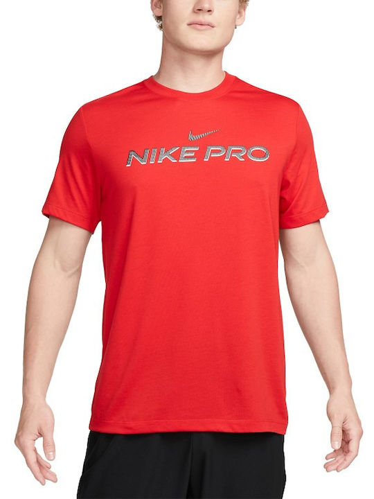 Nike Dri-FIT Fitness Dri-Fit Athletic T-shirt Red