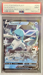 Glaceon V - Pokemon Prize Pack Ser.1 - #040/203 - Psa Mt 9 - Pokemon Graded Card