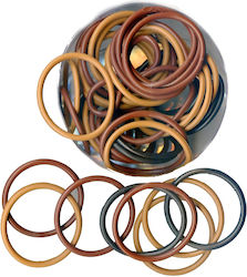 Set Hair Scrunchies 6 Pieces 3327 Beige