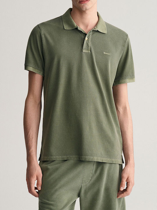 Gant Men's Short Sleeve Blouse Polo Khaki