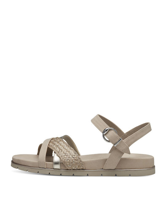 Tamaris Γυναικεία Ανατομικά Σανδάλια Μπεζ 1-28145-42-448