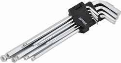 AWTools Allen-Schlüssel-Set mit 9 Schlüsseln