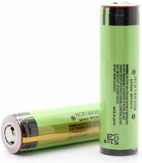 Panasonic Rechargeable Li-ion Battery 18650 3.6v 3350mAh 4.87A With Protection (PCM) Ø18.1x69.4mm NCR18650B