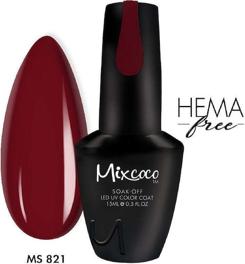 Mixcoco Ημιμόνιμο Βερνίκι Νυχιών Ms-821 15ml