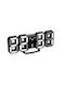 Digital LED Tabletop Clock with Alarm Black ZK11453QWS8B