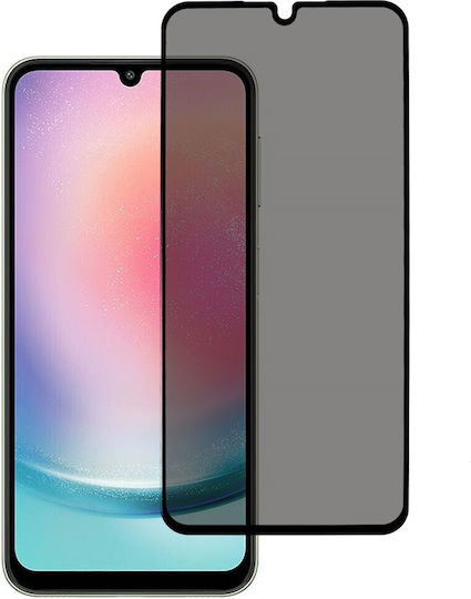 Anti-spy Privacy Full Face Tempered Glass Μαύρο (Galaxy A25 5G)