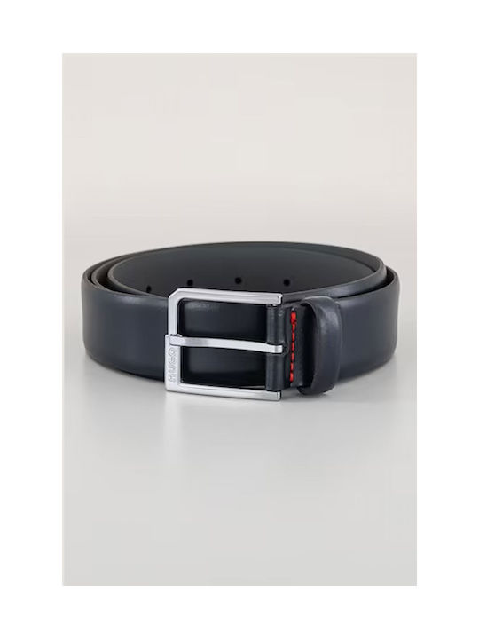 Hugo Boss Men's Leather Belt Blue