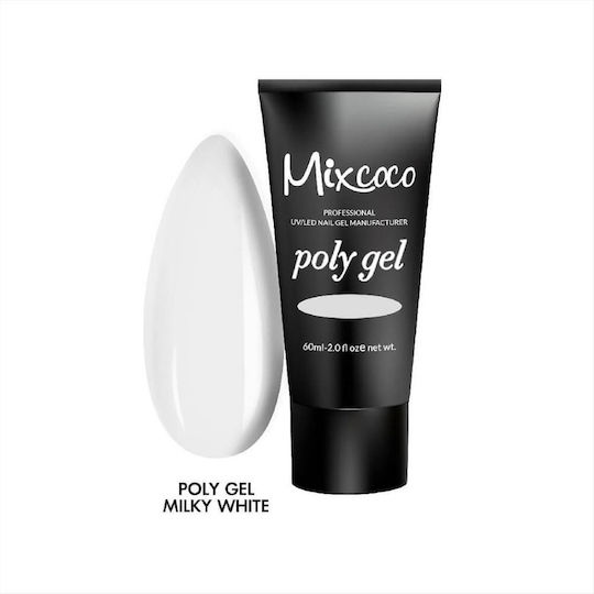 Mixcoco Gel Falsche Nagelgel Weiß 60ml 60gr