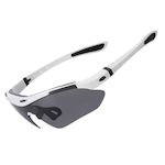 Rockbros Cycling Glasses with White Frame & Photochromic Lenses