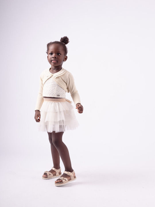 Kids' Set with Skirt Summer 3pcs Gold