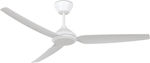 Lucci Air Polis Ceiling Fan 132cm with Remote Control White
