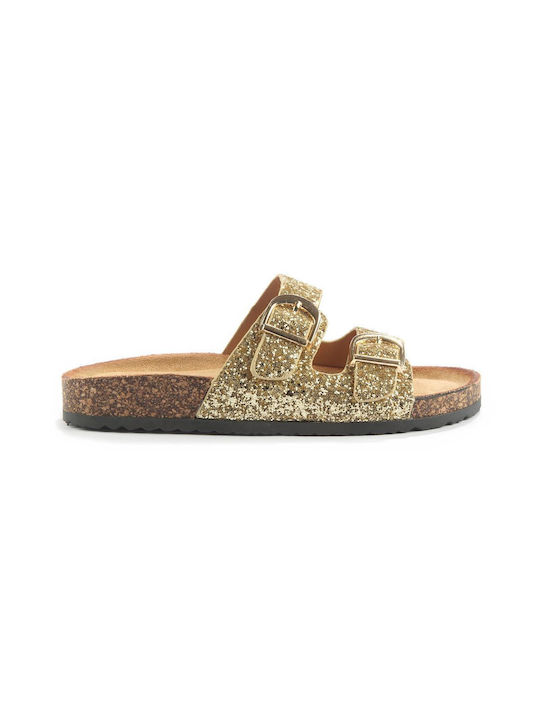 Papuci de casă All Glitter With Two Thin Fshoes Ths119.16 - Fshoes - Gold